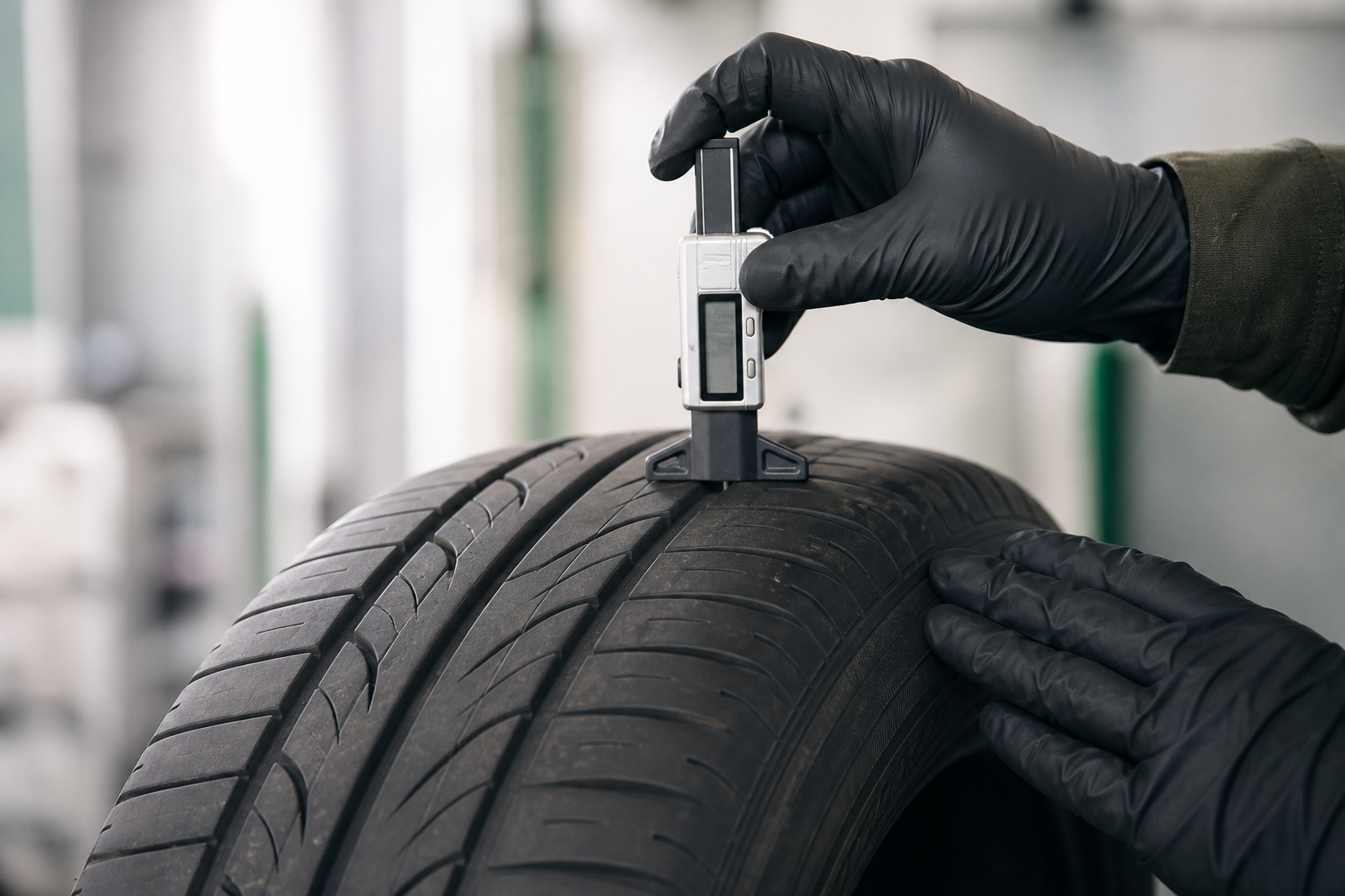 Professional tire tread inspection